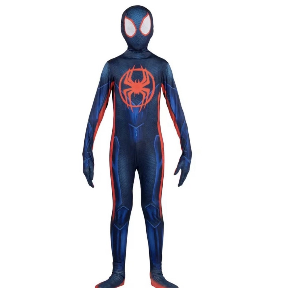 Marvel Miles Morales: Spider-Man Youth Deluxe Zentai Costume & Mask Large 12-14